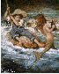 Boy and mermaid painting